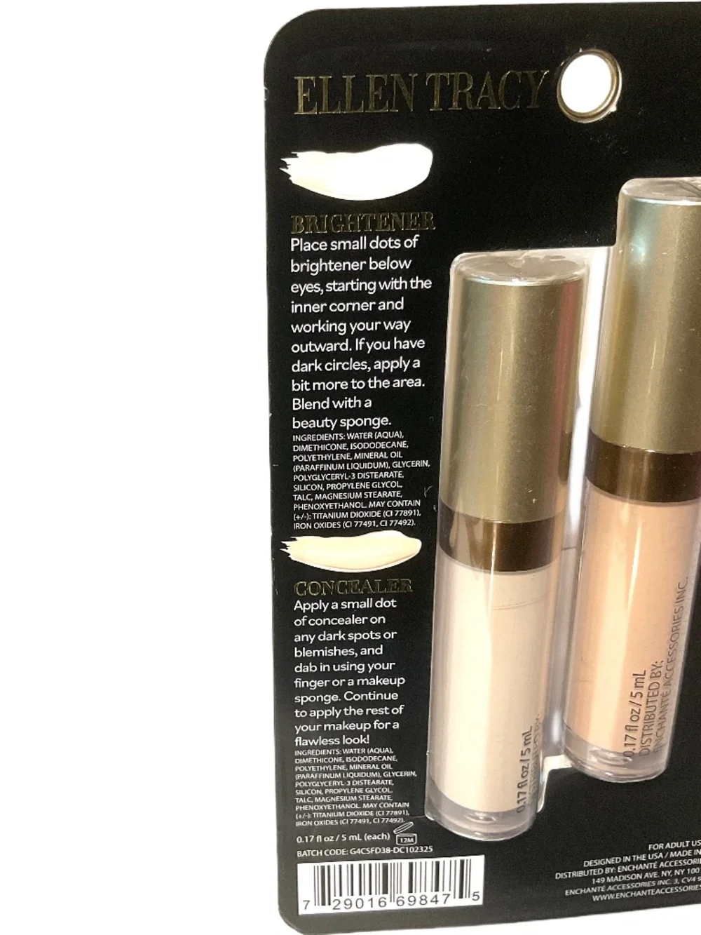 Ellen Tracy Brightener & Concealer 01 Light Ivory